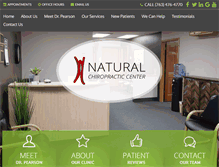 Tablet Screenshot of naturalchirocenter.com